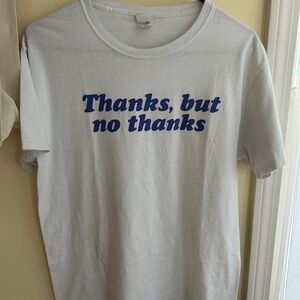 Classic vintage  T-Shirt with Blue Text